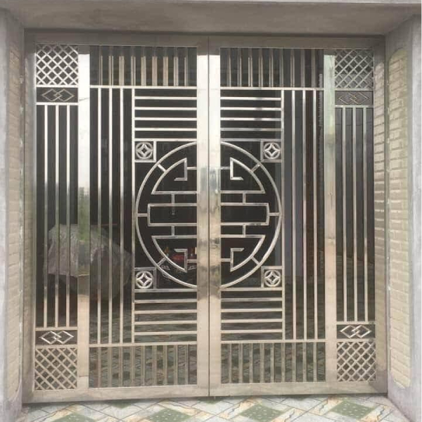 chữ thọ inox tròn